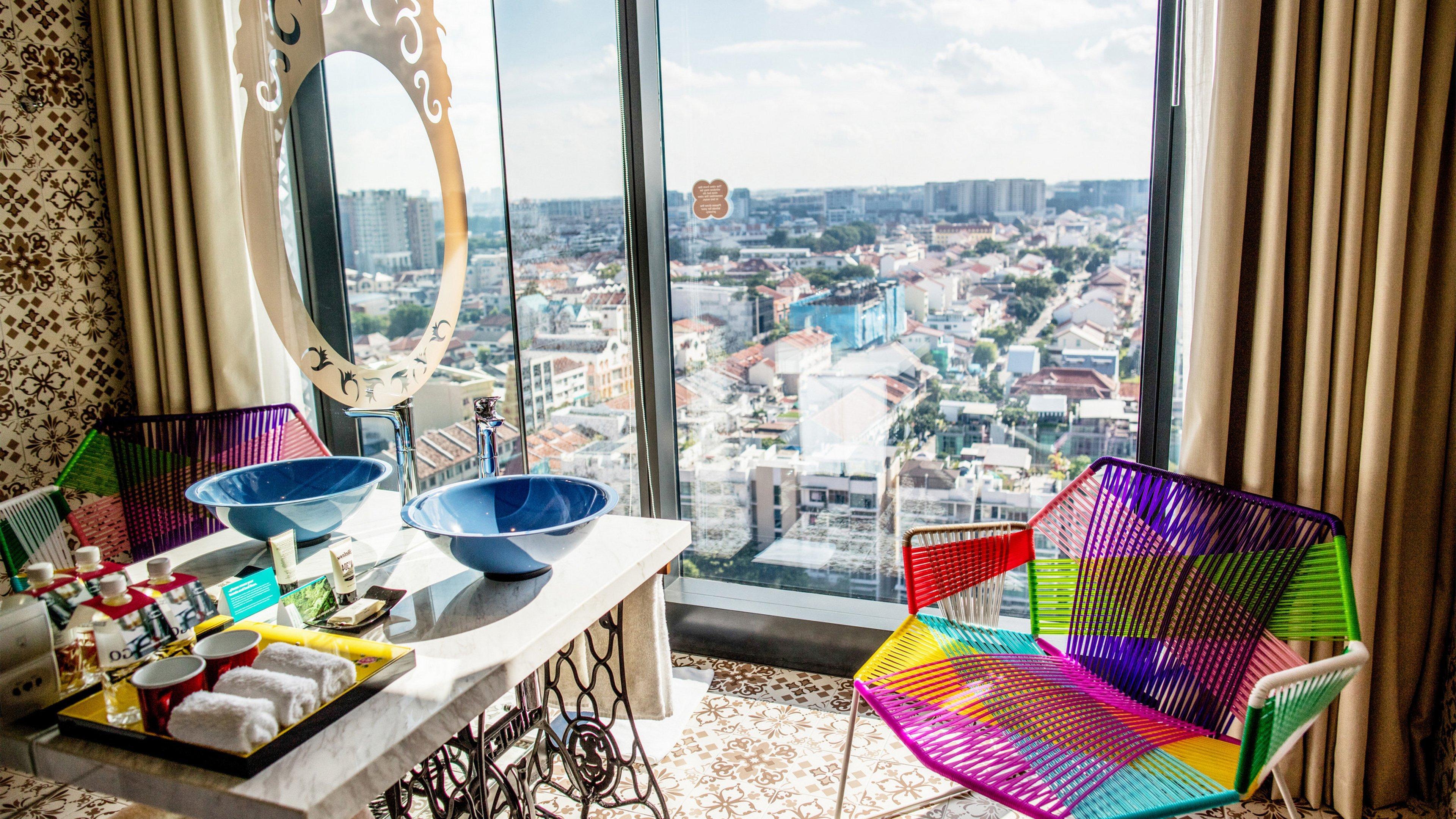 โรงแรมอินดิโก สิงคโปร์ กาตง ภายนอก รูปภาพ A view of the city from a condominium in the city centre