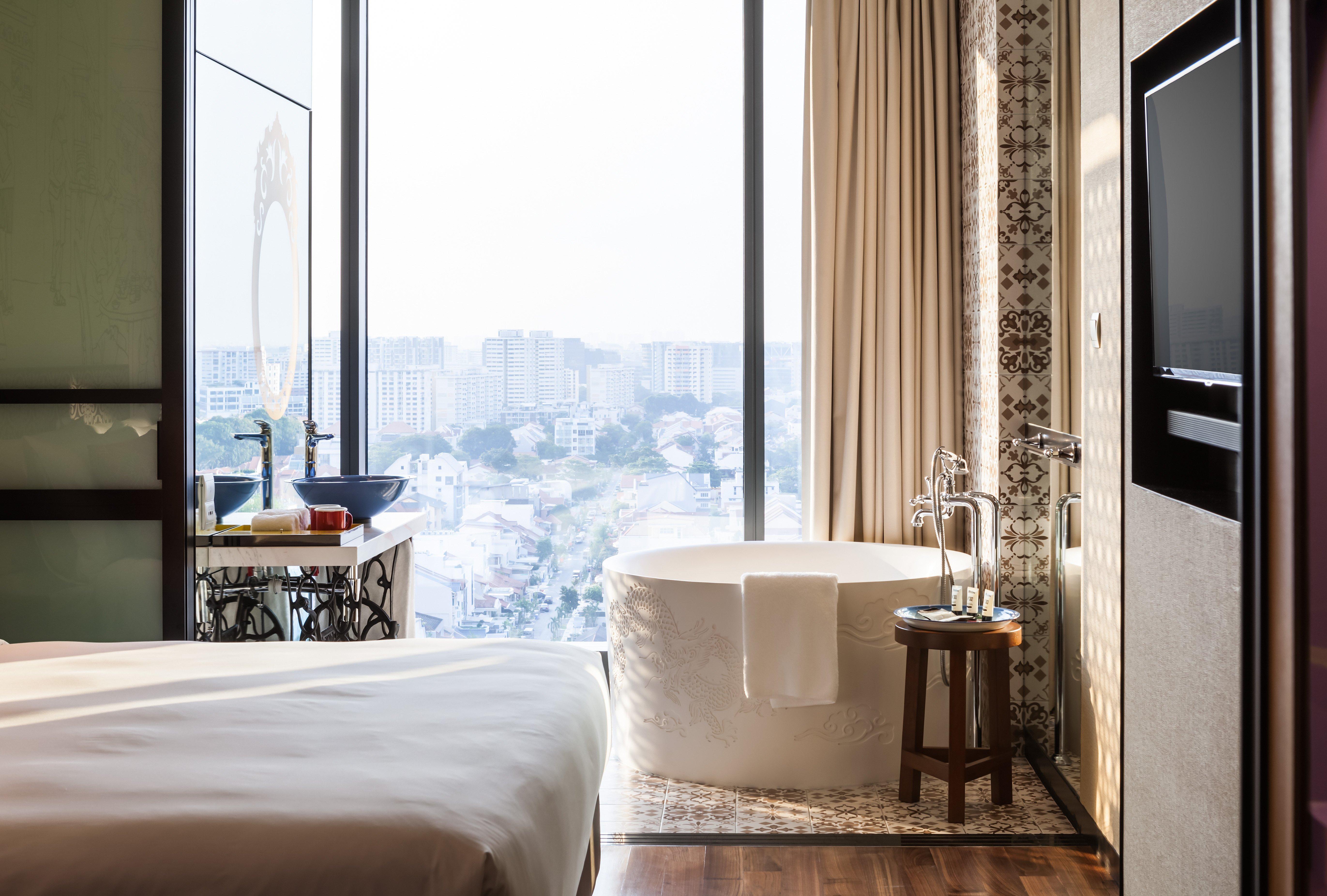 โรงแรมอินดิโก สิงคโปร์ กาตง ภายนอก รูปภาพ A guest room at the hotel