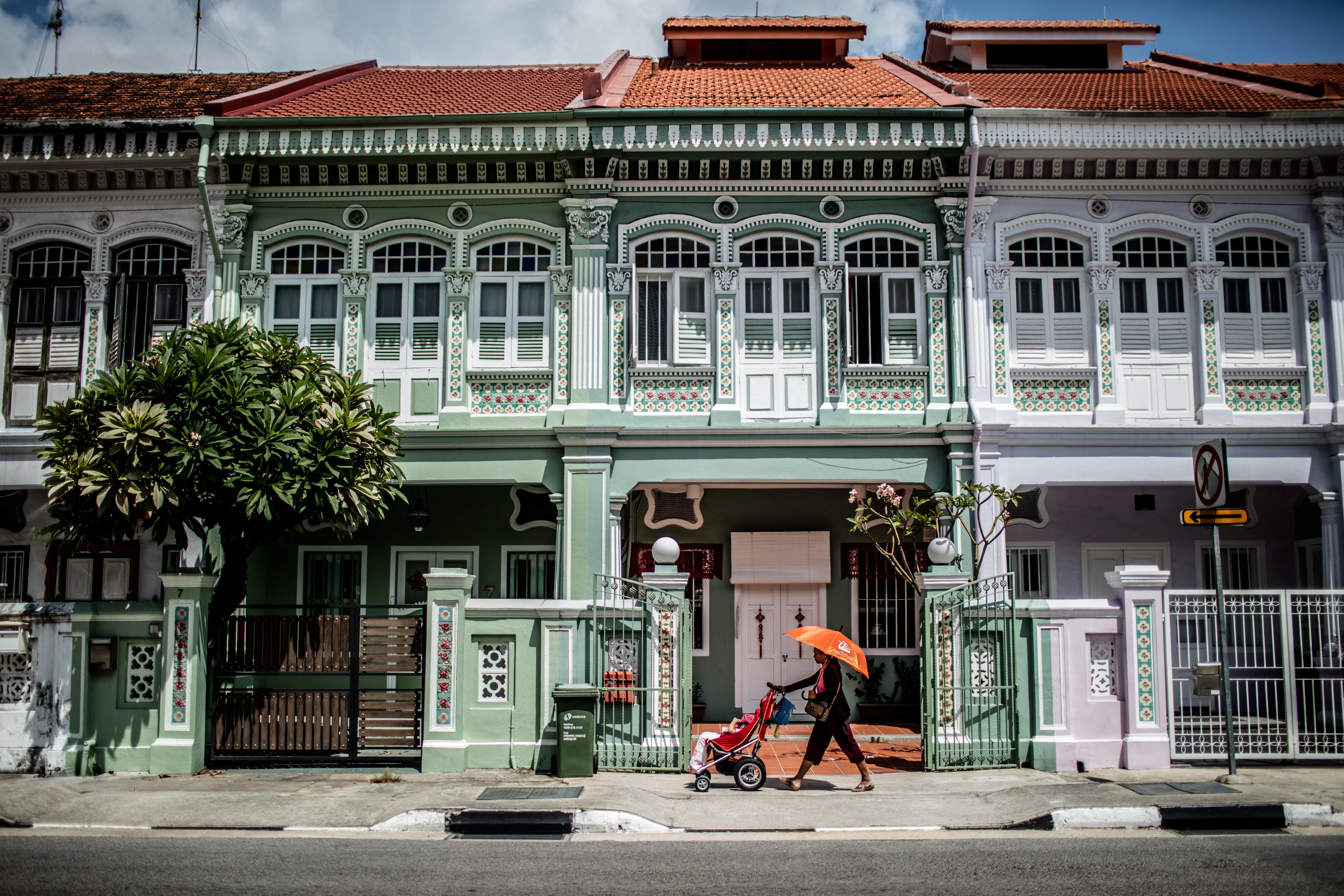 โรงแรมอินดิโก สิงคโปร์ กาตง ภายนอก รูปภาพ A row of shophouses in Kampong Glam, Singapore